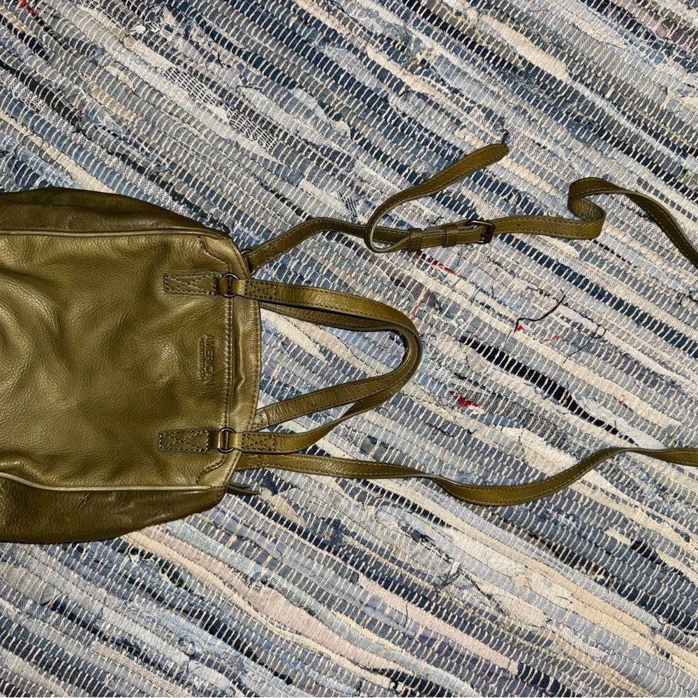 American leather co. Green Leather Crossbody purse